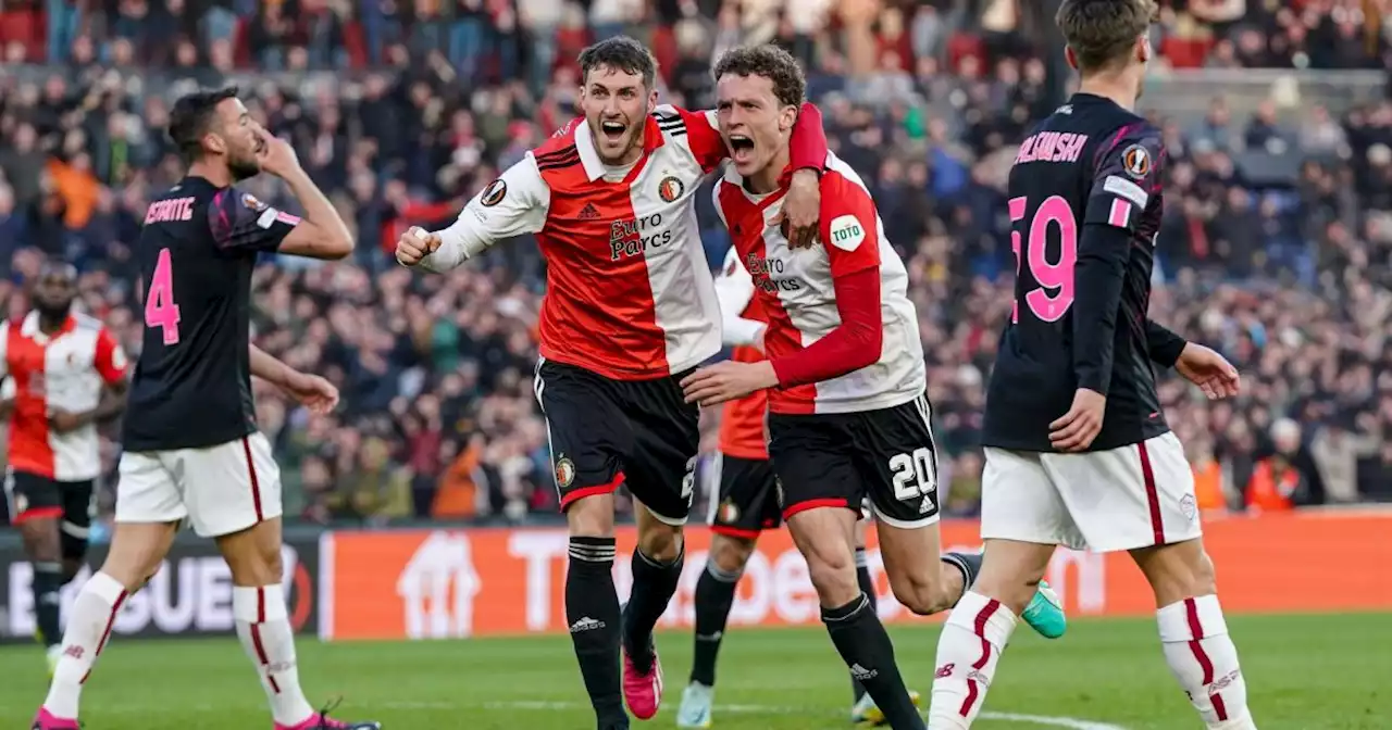 Feyenoord neemt wraak op AS Roma en ligt op koers voor Europese halve finale