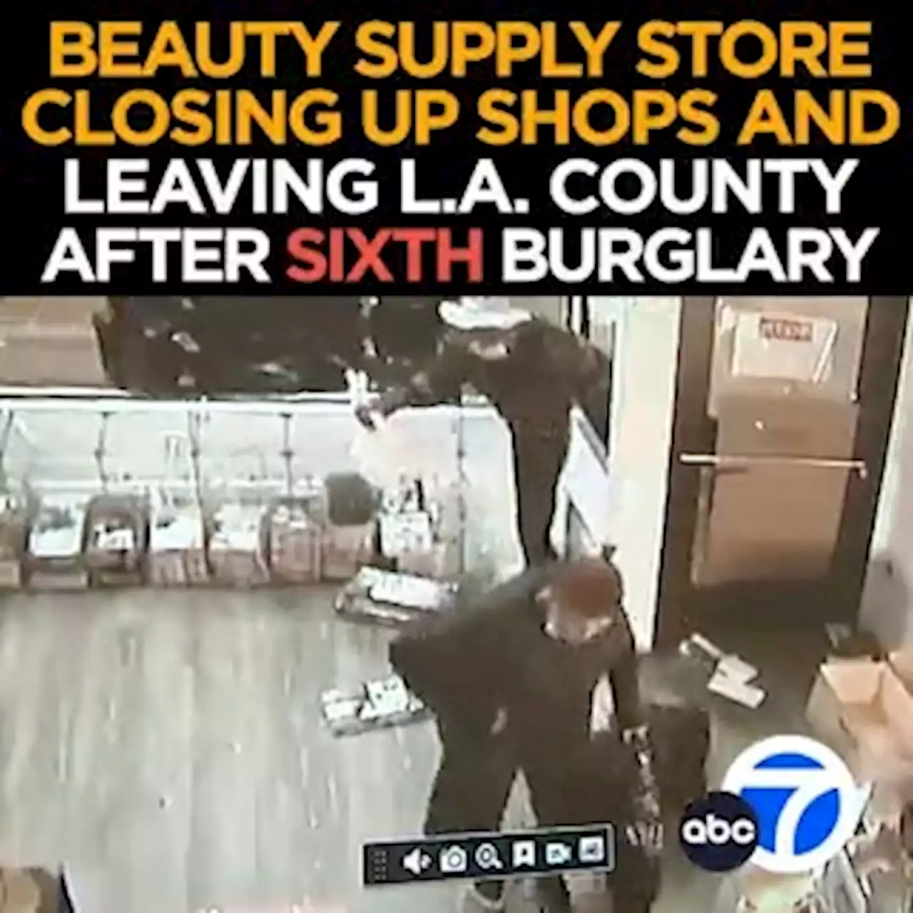 Video shows 2 thieves stealing $10,000 worth of merchandise from Tarzana beauty supply store