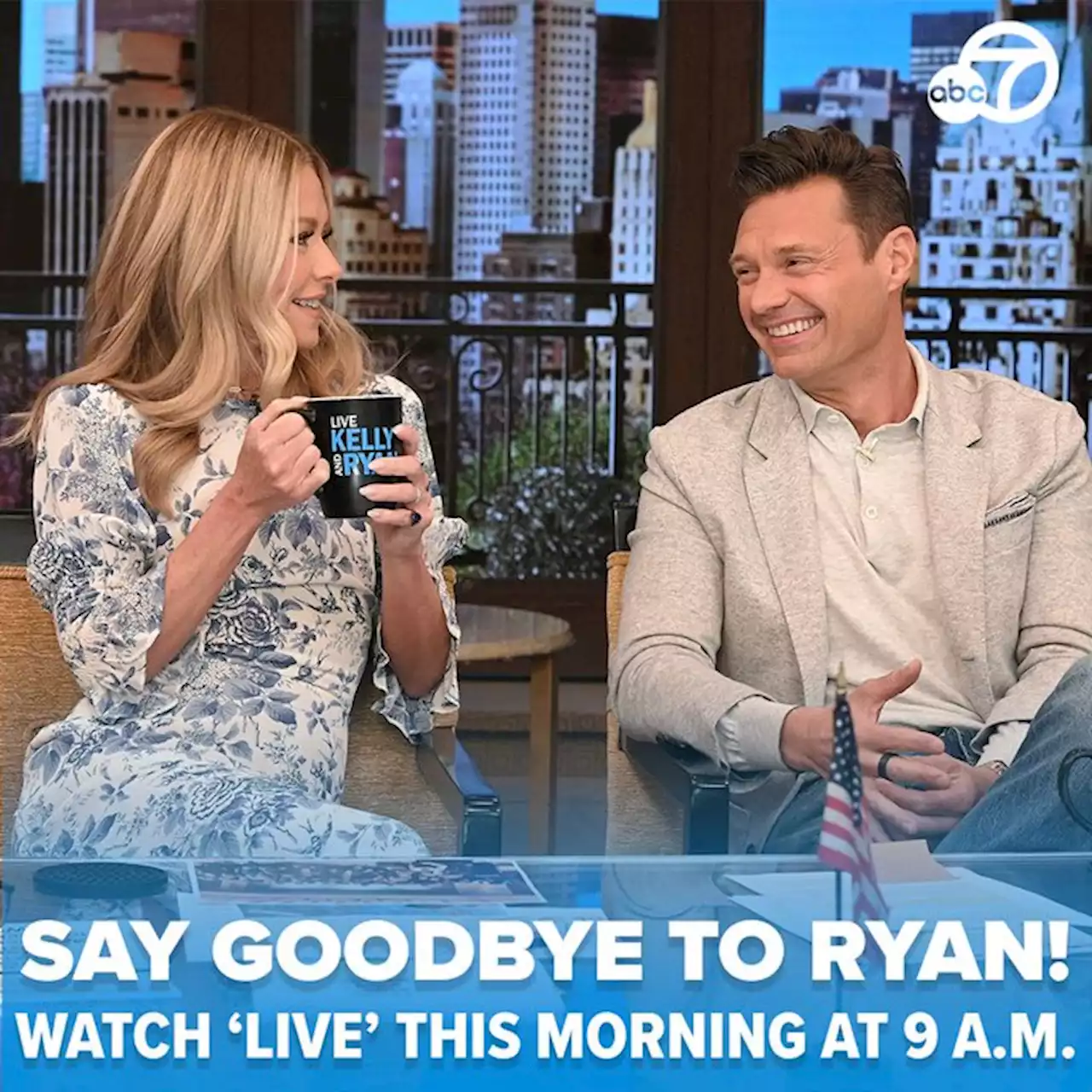 'Live with Kelly and Ryan' says goodbye to Ryan Seacrest: Watch his final walk-on