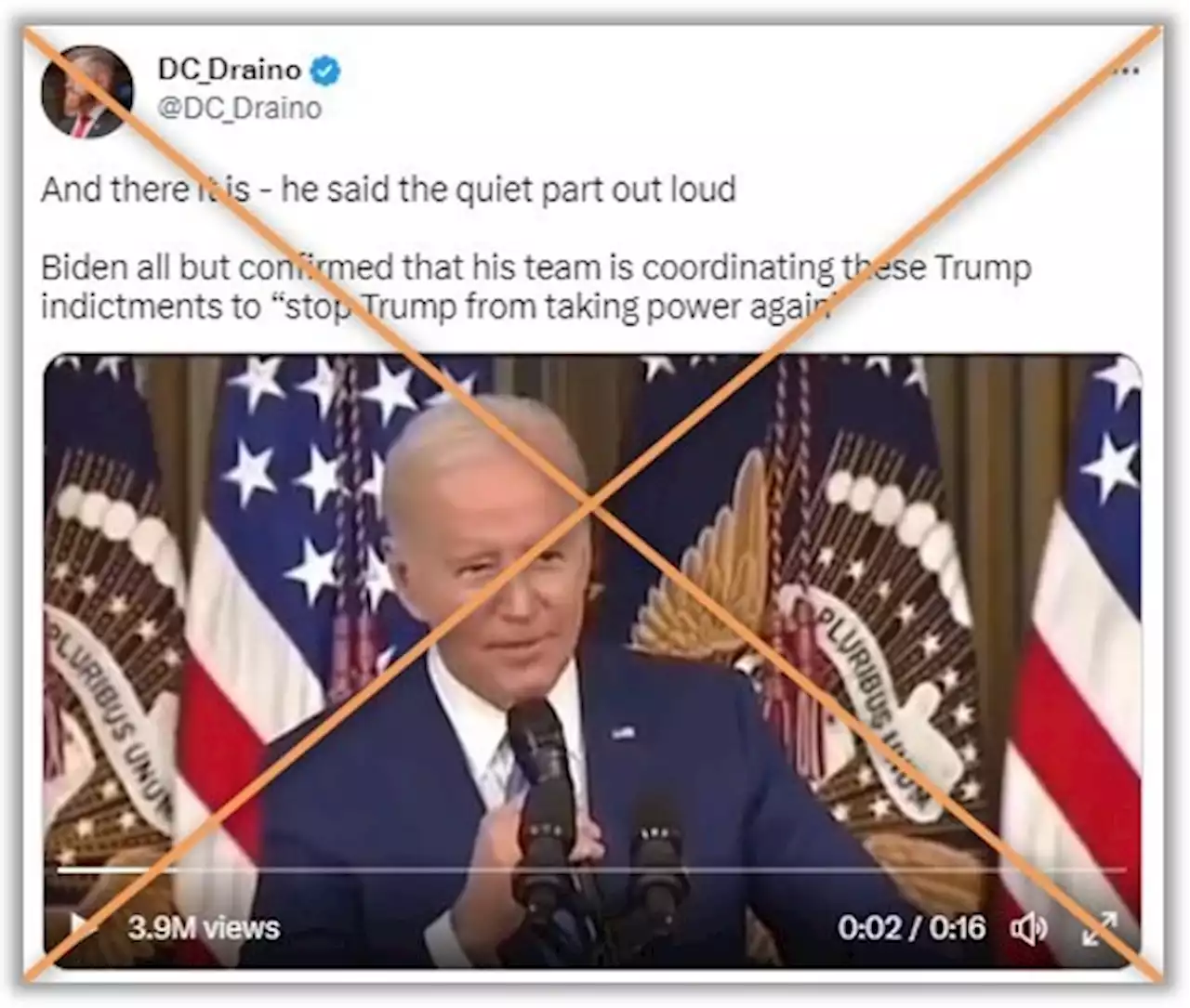 2022 video of Biden commenting on Trump is shared out of context