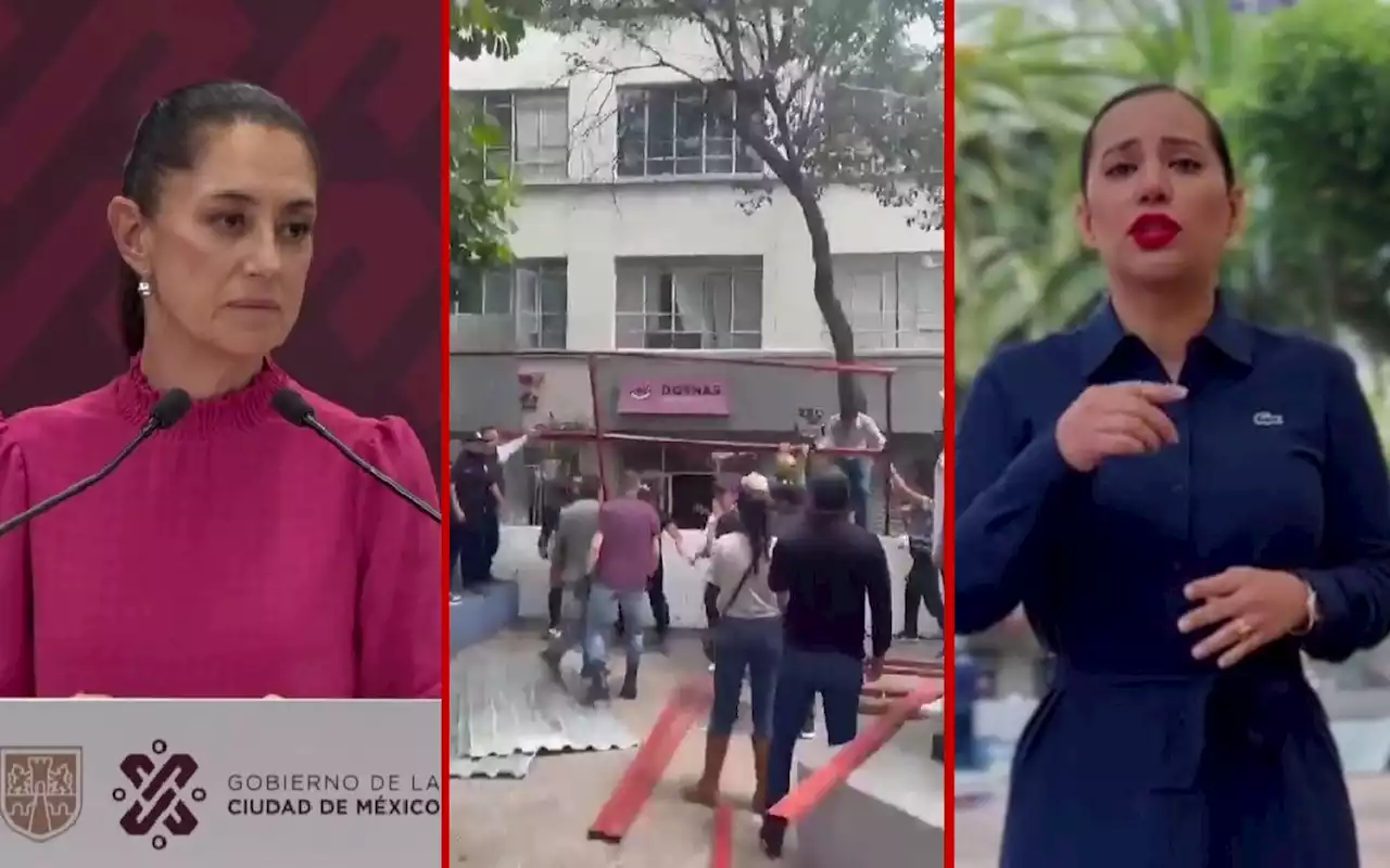 Gobierno de la CDMX retira vallas colocadas por instrucción de Sandra Cuevas | Videos