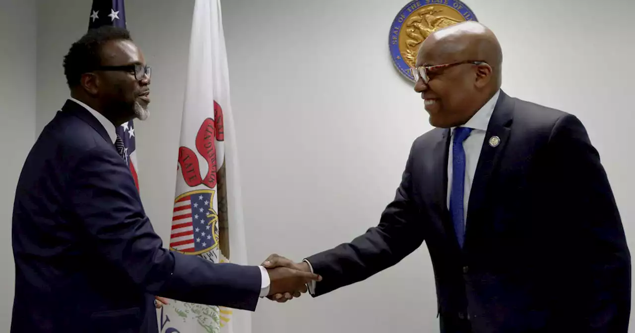 Illinois A.G. Kwame Raoul, Chicago Mayor-elect Brandon Johnson meet to discuss city issues