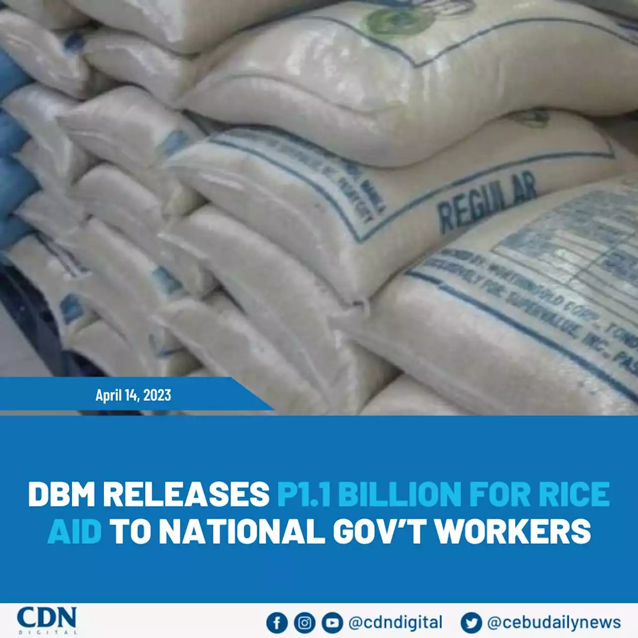 DBM releases P1.1 billion for rice aid to national gov’t workers