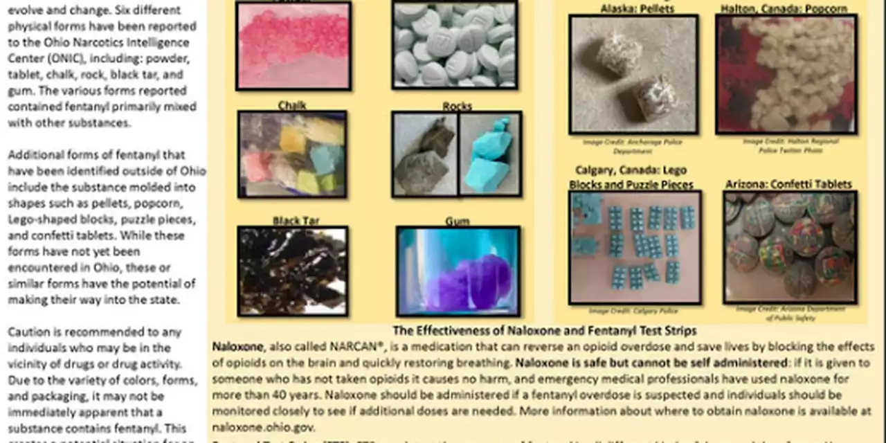 These 6 forms of fentanyl have been found on Ohio