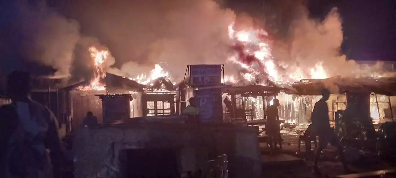 Millions of goods lost as fire razes market in Port-Harcourt