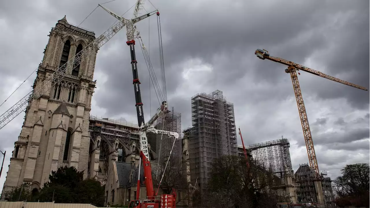 VIDEO. Chantier de Notre-Dame de Paris : 'On est dans les temps', la flèche va bientôt 'réapparaître dans le ciel parisien', rassure la Fondation du patrimoine