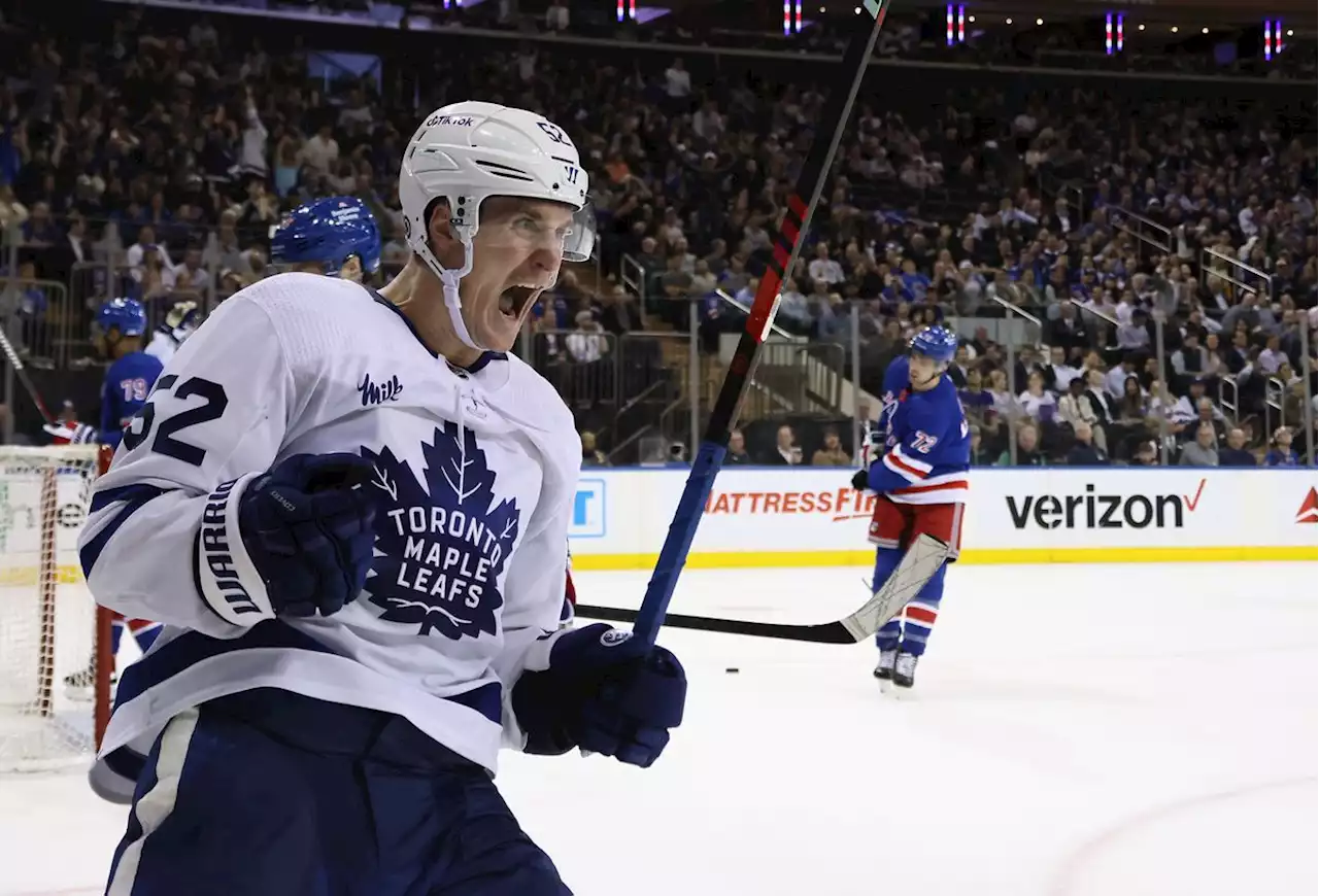 Acciari scores late winner, Maple Leafs beat Rangers 3-2