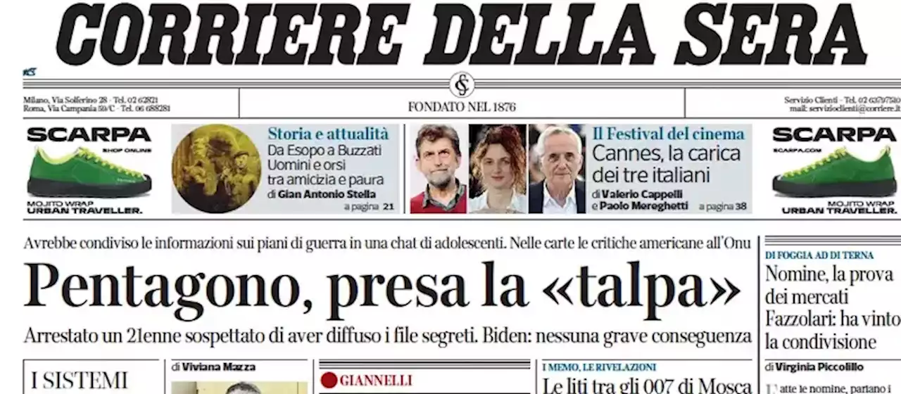 Le prime pagine di oggi - Il Post