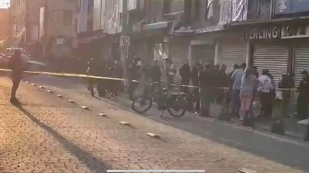 Balacera en calles del Centro de CDMX; hay 2 muertos