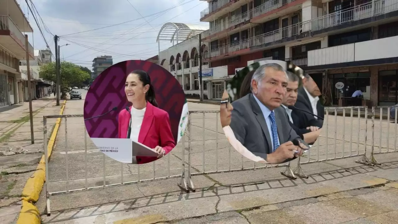 Con cierre de calles, preparan visita de Claudia y Adán Augusto a Veracruz