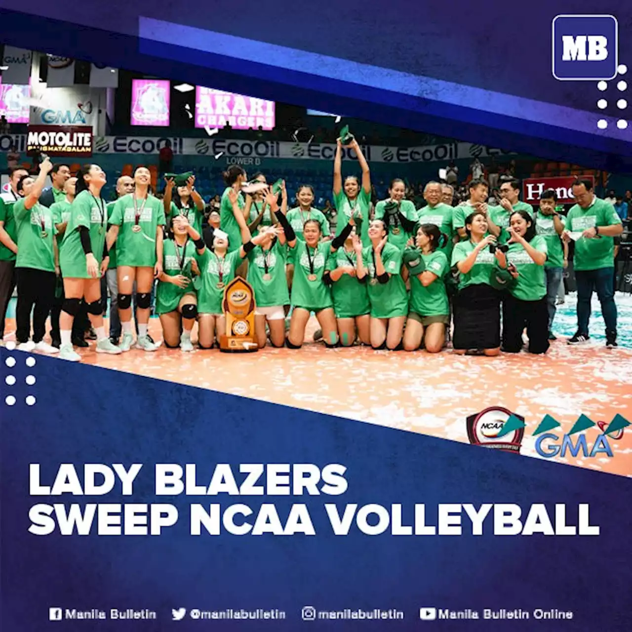 Dominant Lady Blazers sweep NCAA volleyball