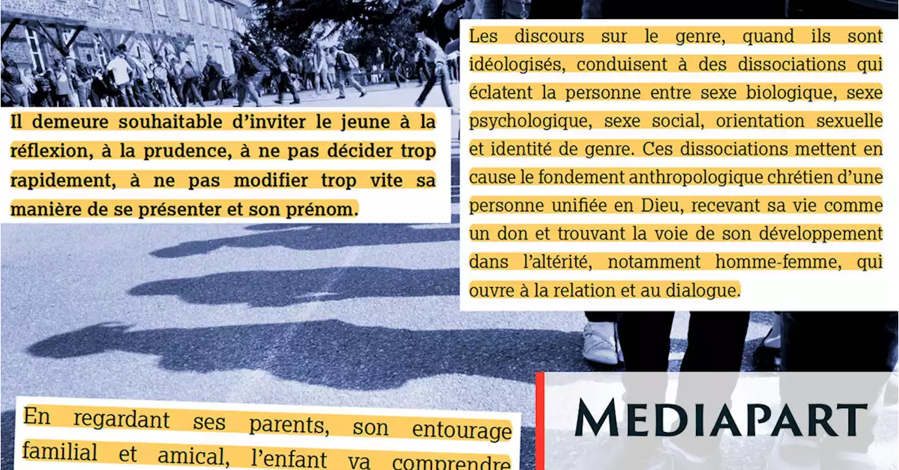 Élèves trans : l’enseignement catholique refuse d’appliquer les préconisations du gouvernement