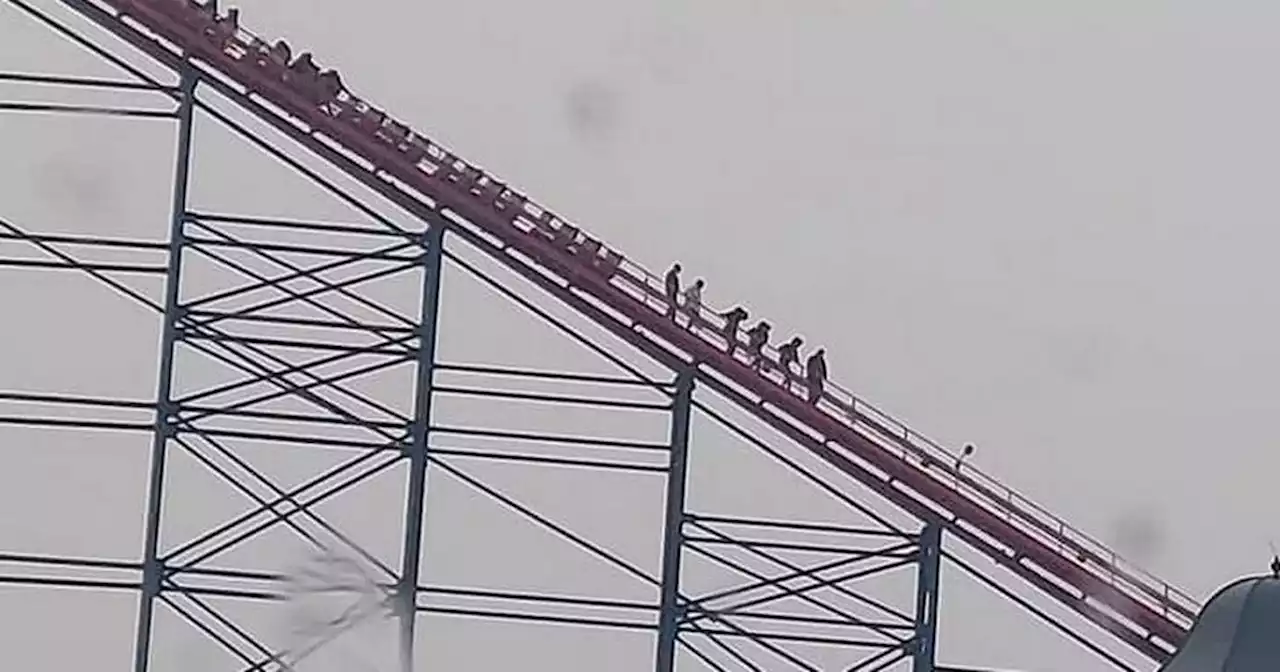 Riders 'screamed and cried' before having to walk down from Blackpool's Big One