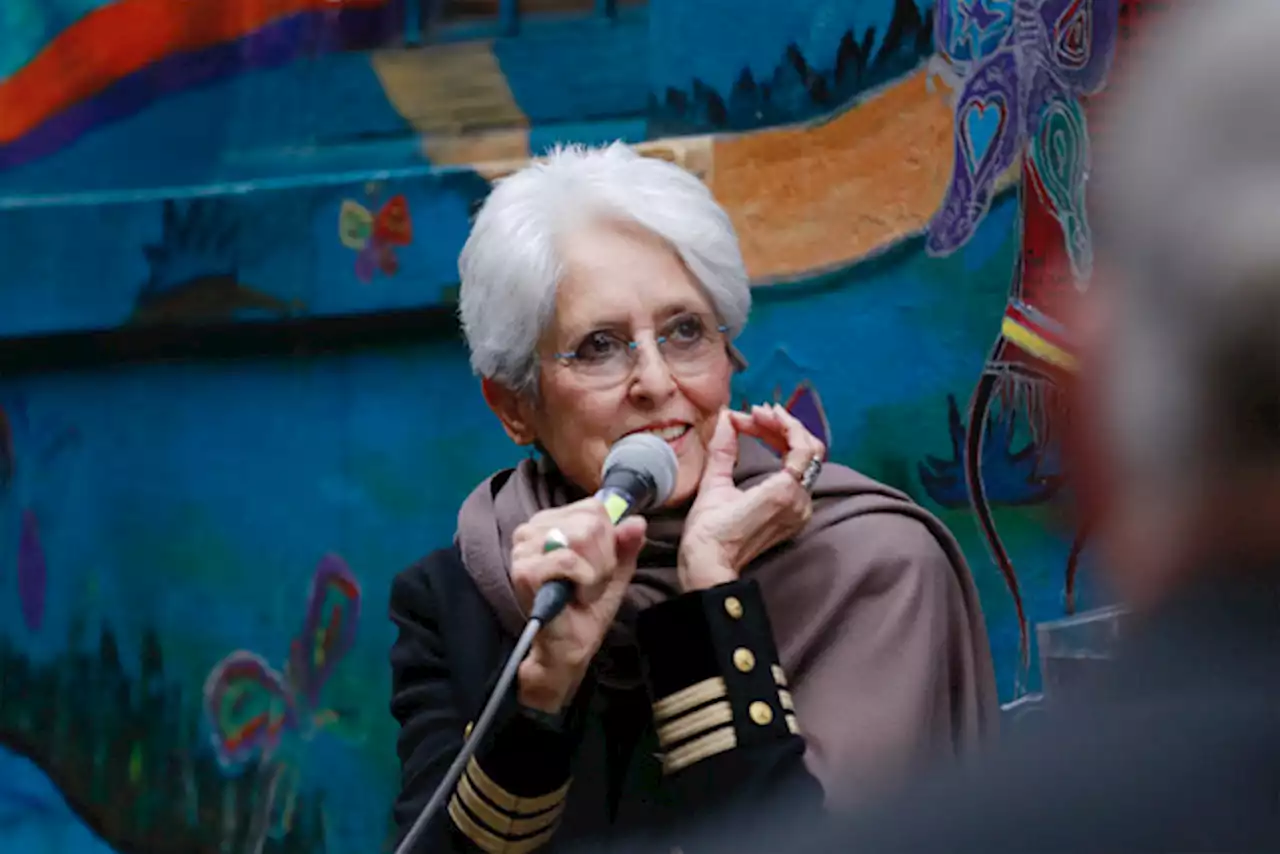 Joan Baez is back on tour — this time with a book of her drawings