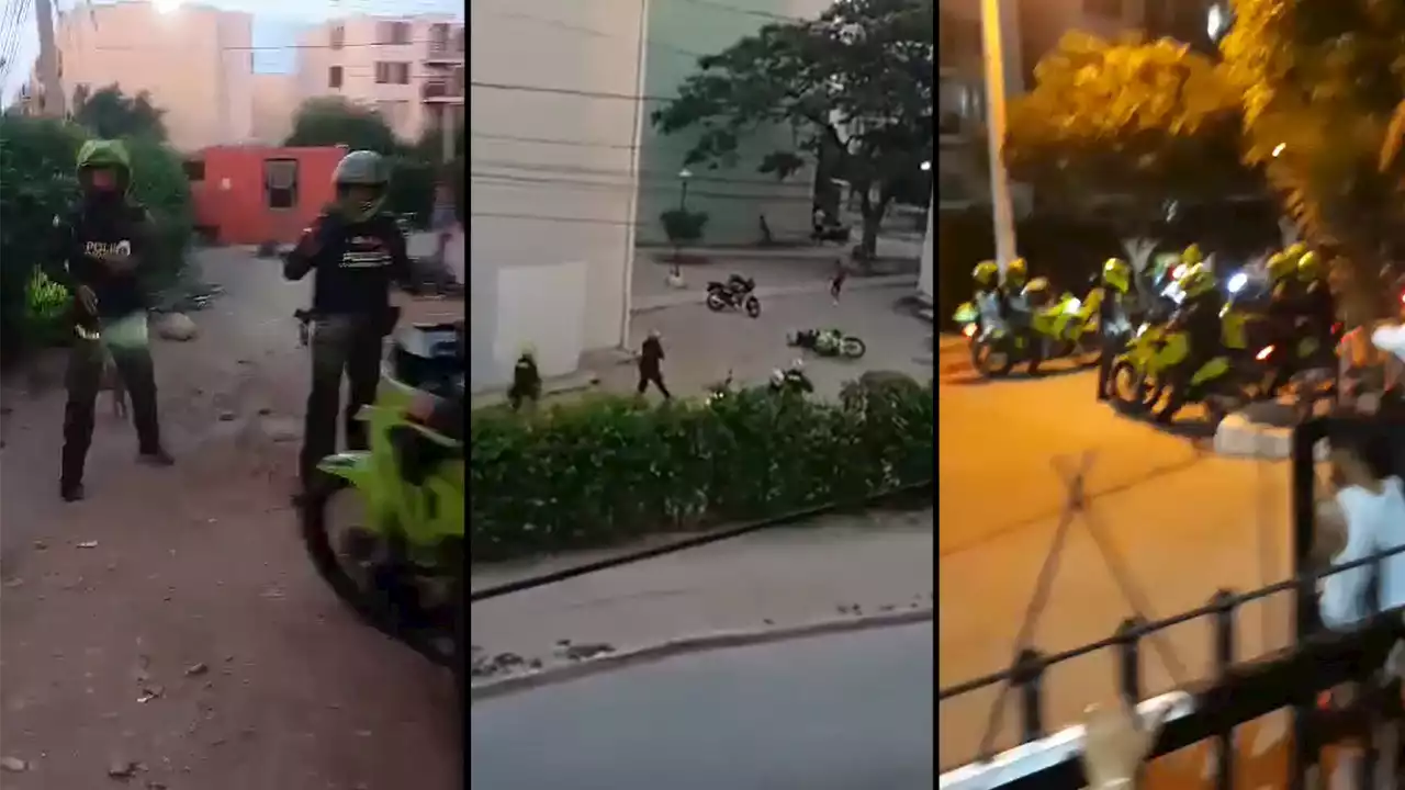 [VIDEO] Procedimiento policial a bala y a piedra en Valledupar