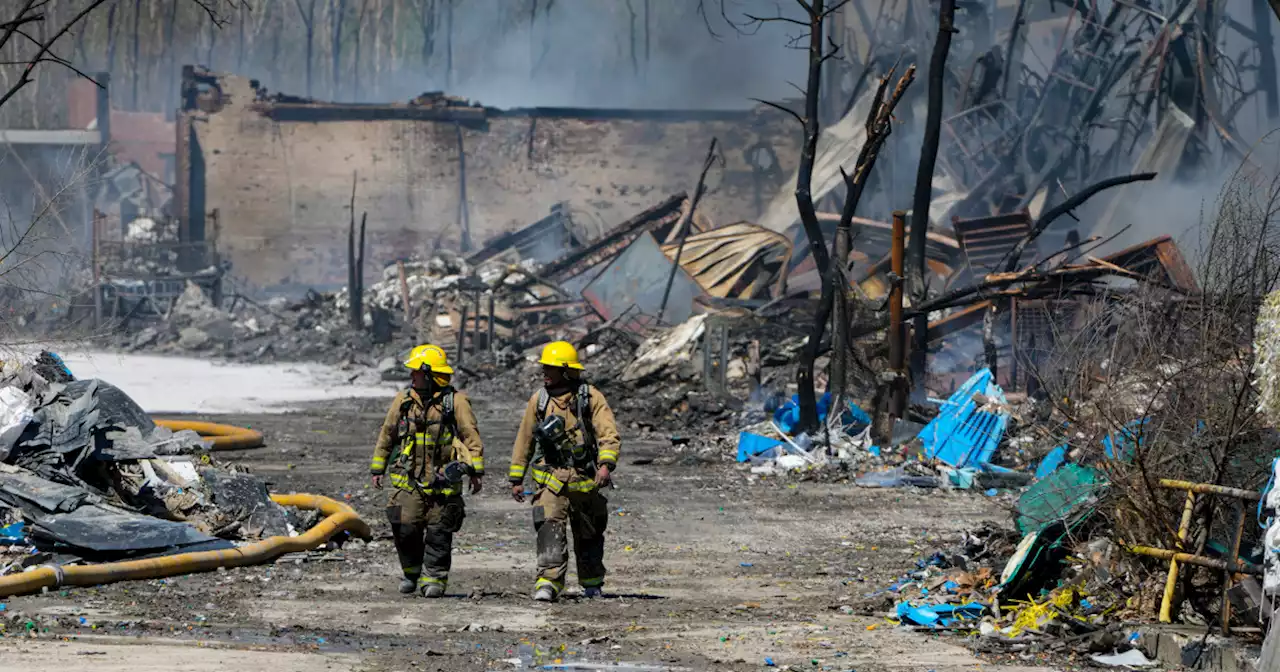 Indiana recycling facility had been cited for fire hazards years before this week’s massive blaze