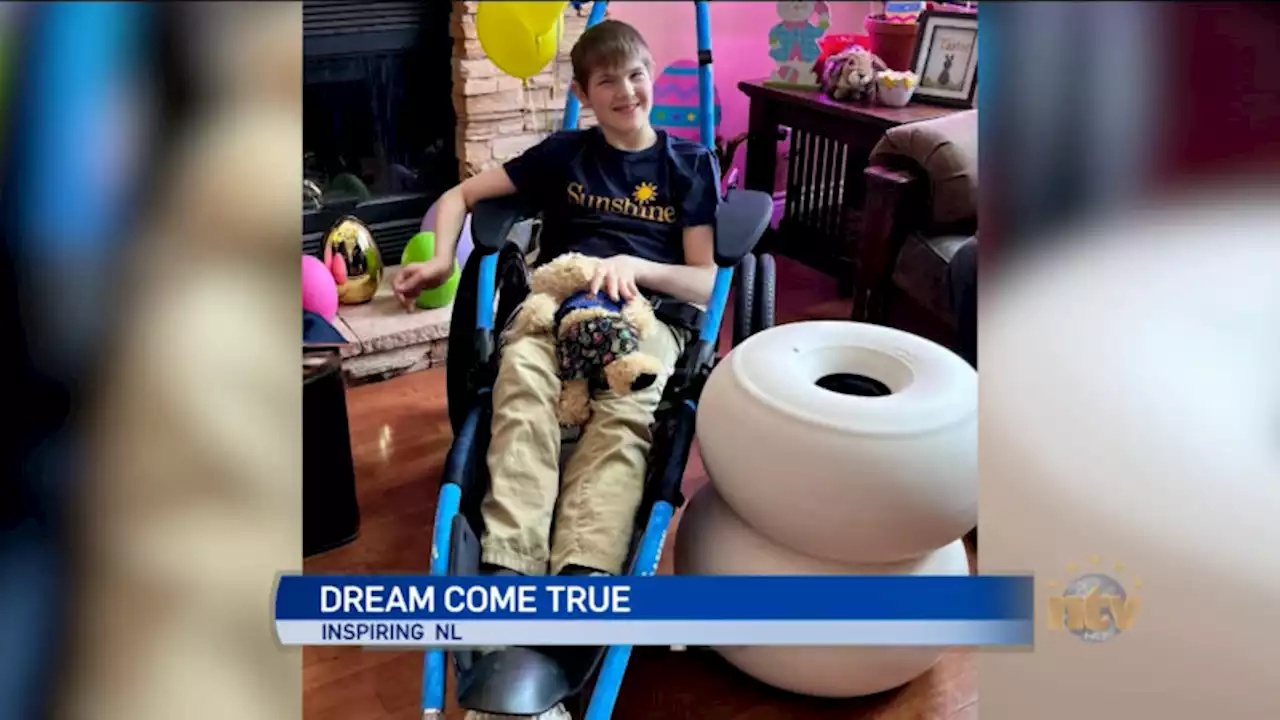 Inspiring NL: All-terrain beach wheelchair dream come true for young boy