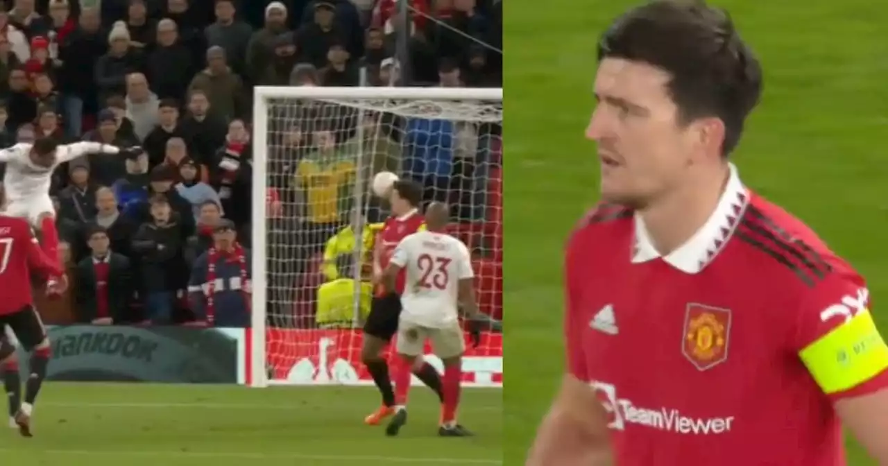 No se ayuda: insólito autogol de Harry Maguire que evitó triunfo de Manchester United