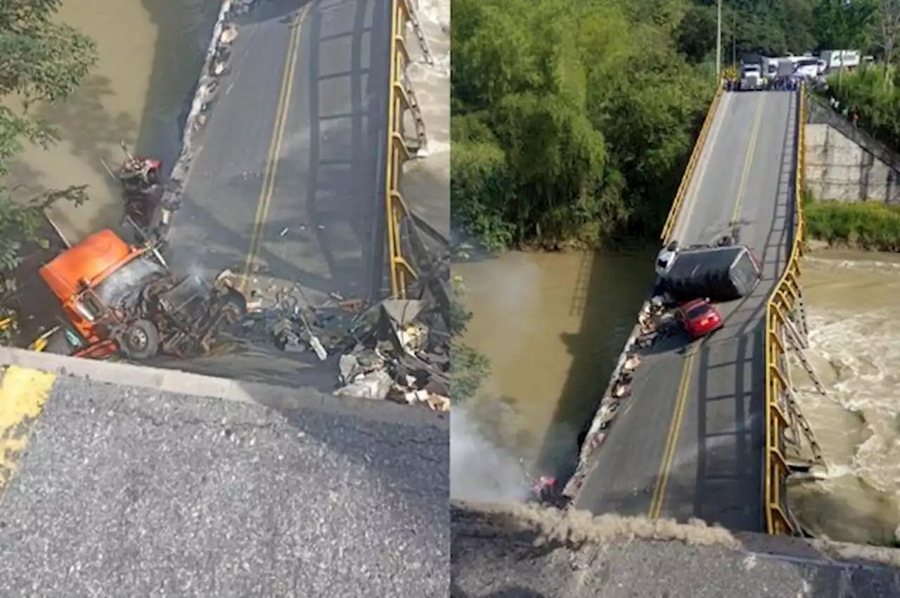 Comienzan a buscar culpables por caída de puente en La Vieja, donde murieron dos policías - Pulzo