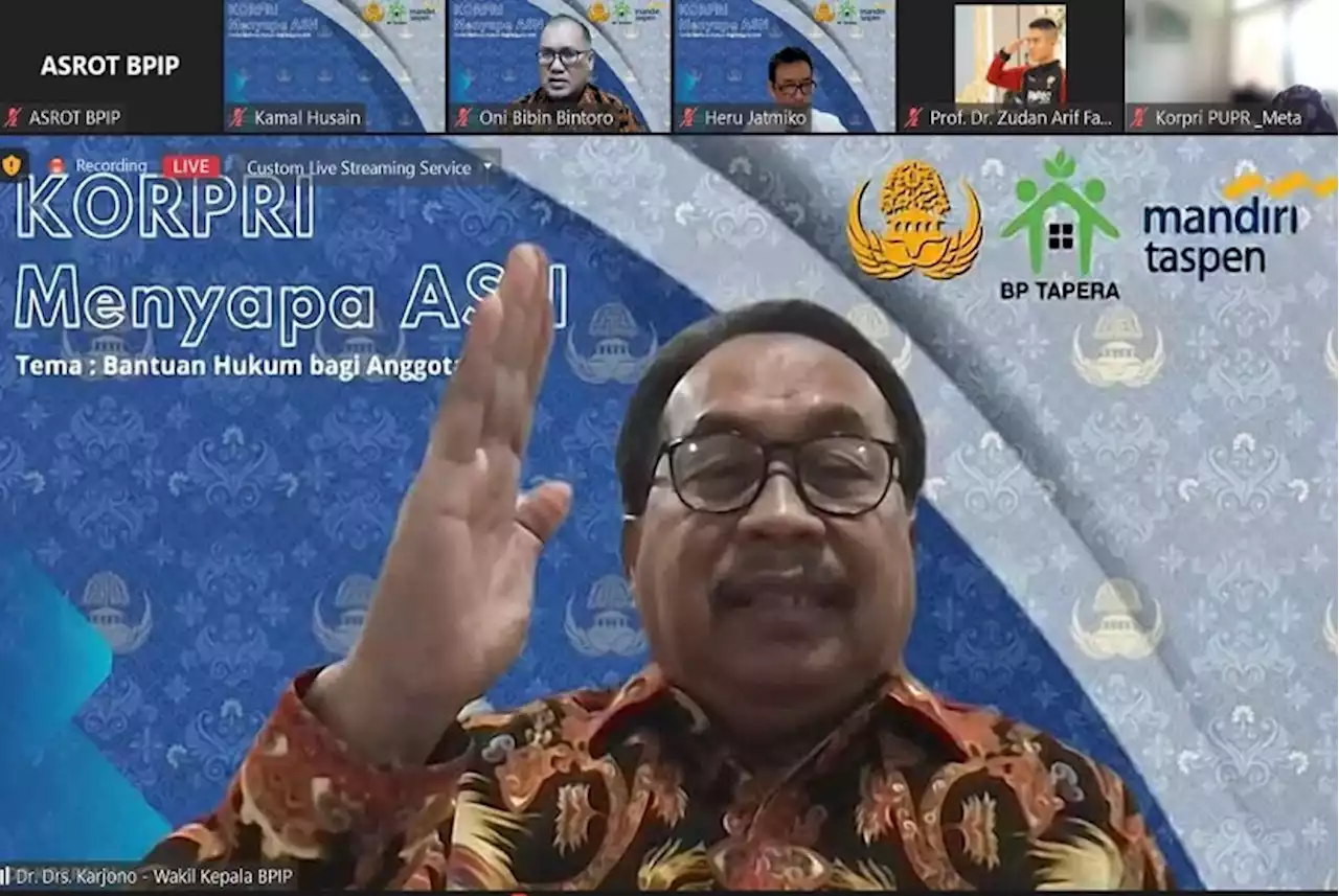 Waka BPIP Berbagi Tips Bekerja Profesional ke Ratusan Pengurus Korpri |Republika Online