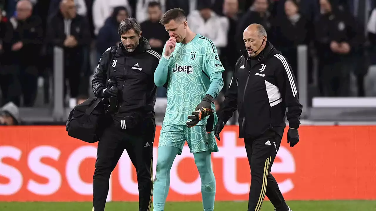 Juventus: des nouvelles rassurantes pour Szczesny, sorti pour des douleurs à la poitrine