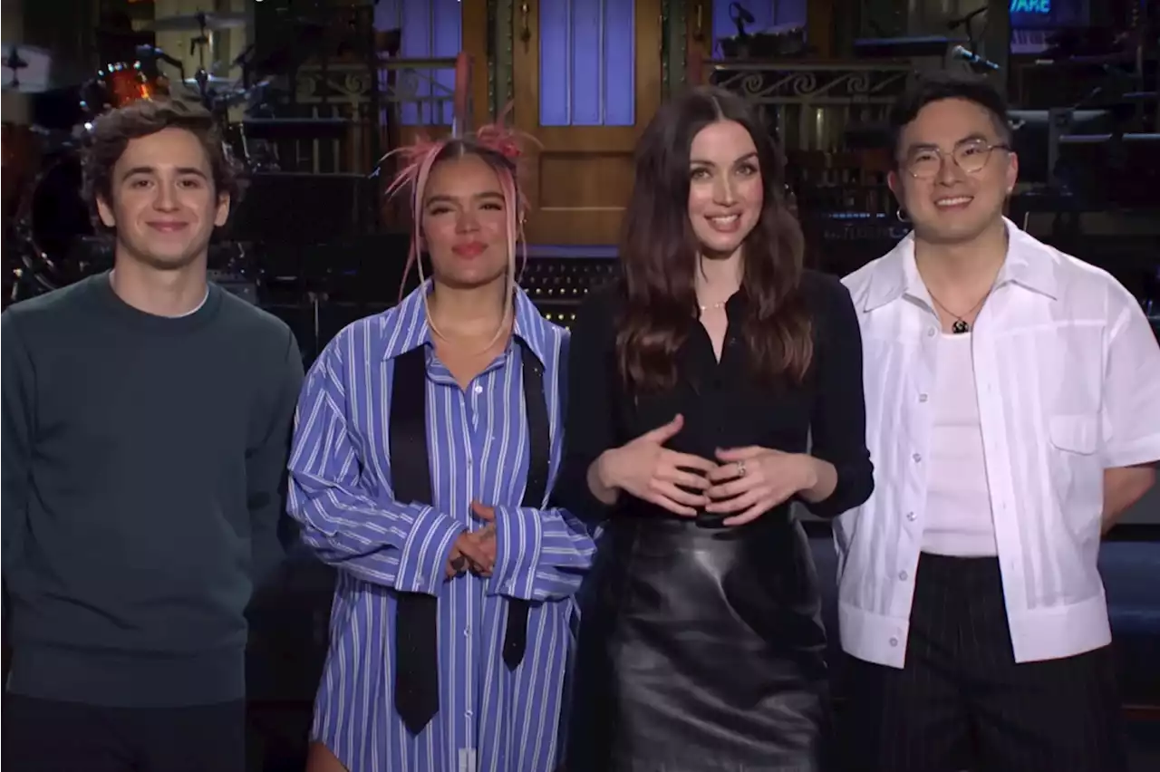 Bowen Yang's Spanish Lessons Didn't Come in Handy for Ana De Armas and Karol G 'SNL' Promo