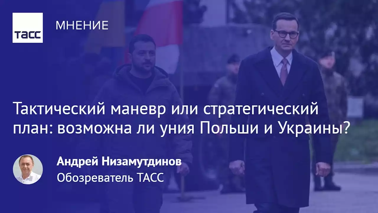 Тактический маневр или стратегический план: возможна ли уния Польши и Украины? - Мнения ТАСС