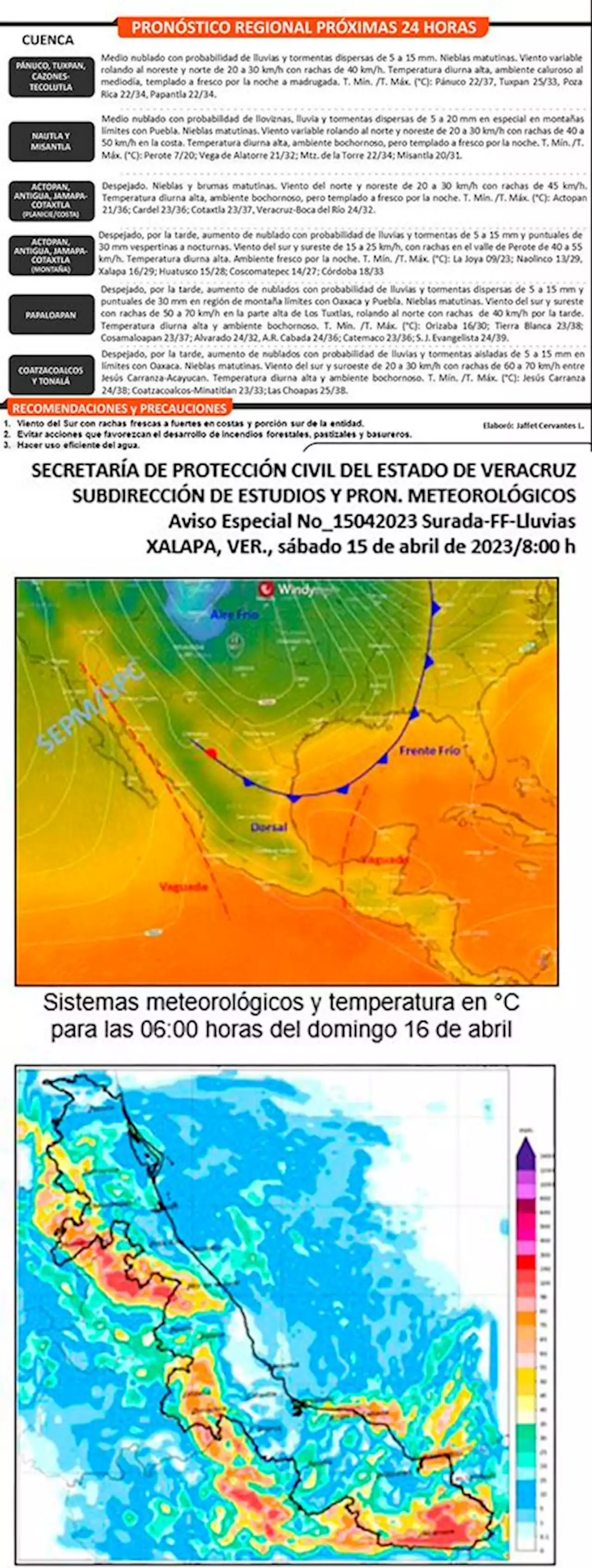 Sábado caluroso por continuación de surada, en Veracruz