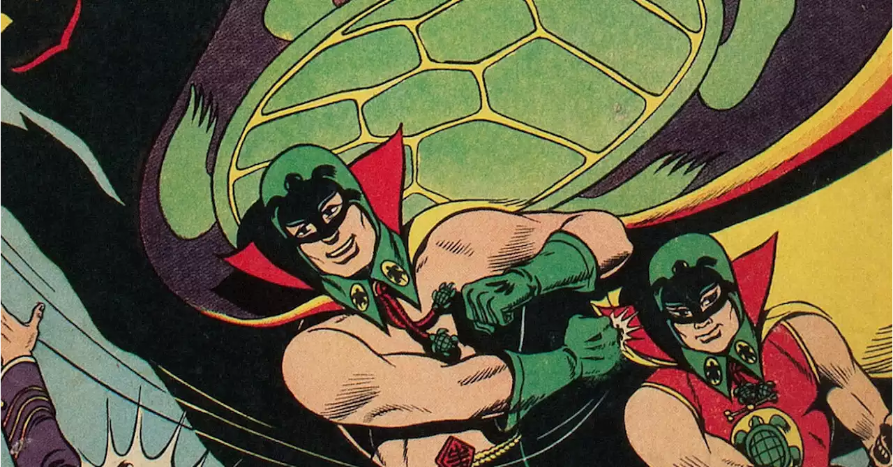 The Green Turtle Fights the War in Blazing Comics, up for Auction