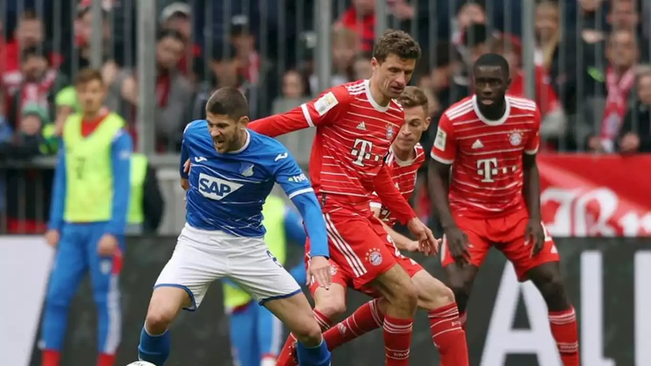 Bayern draw 1-1 with Hoffenheim but stay two points clear at top