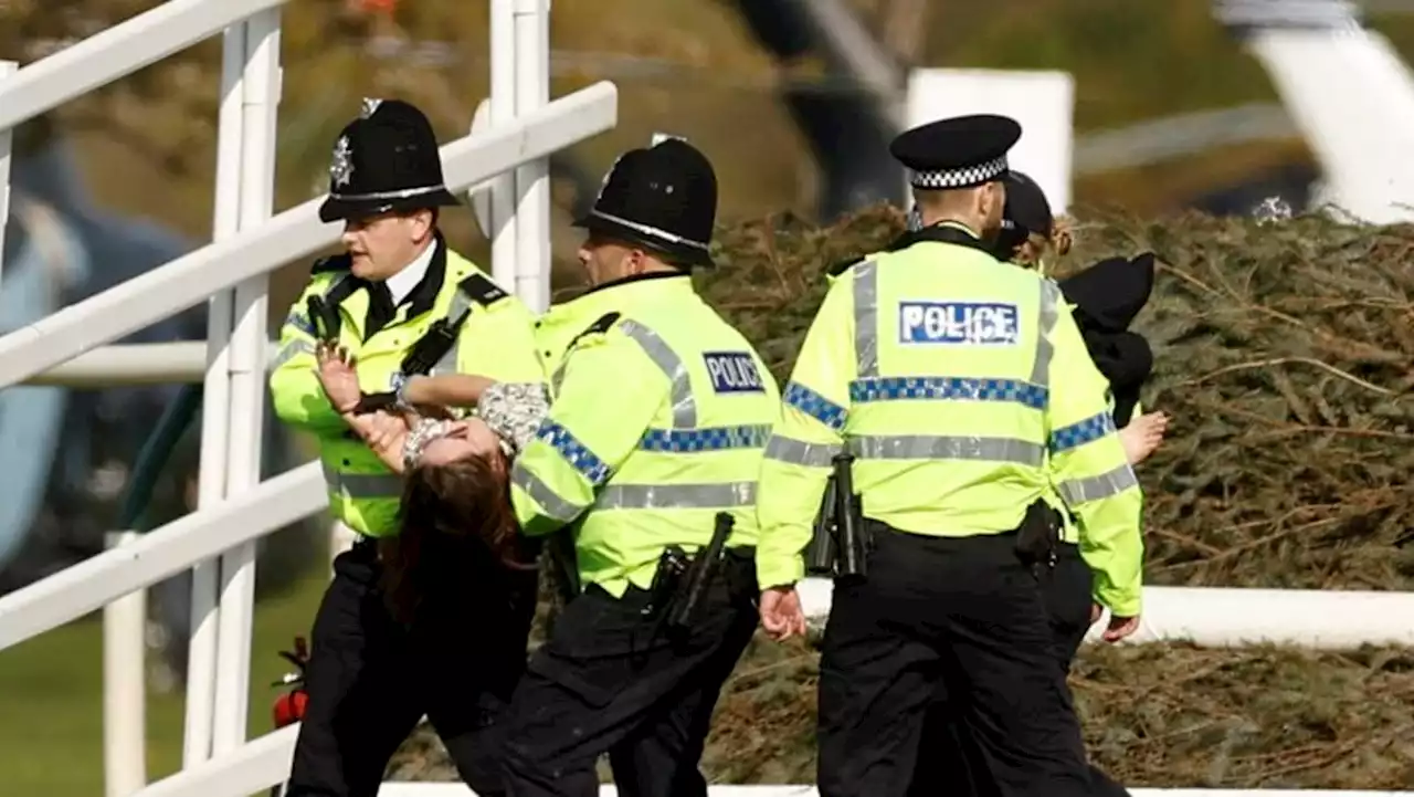 Protests delay start of Britain's Grand National horse race