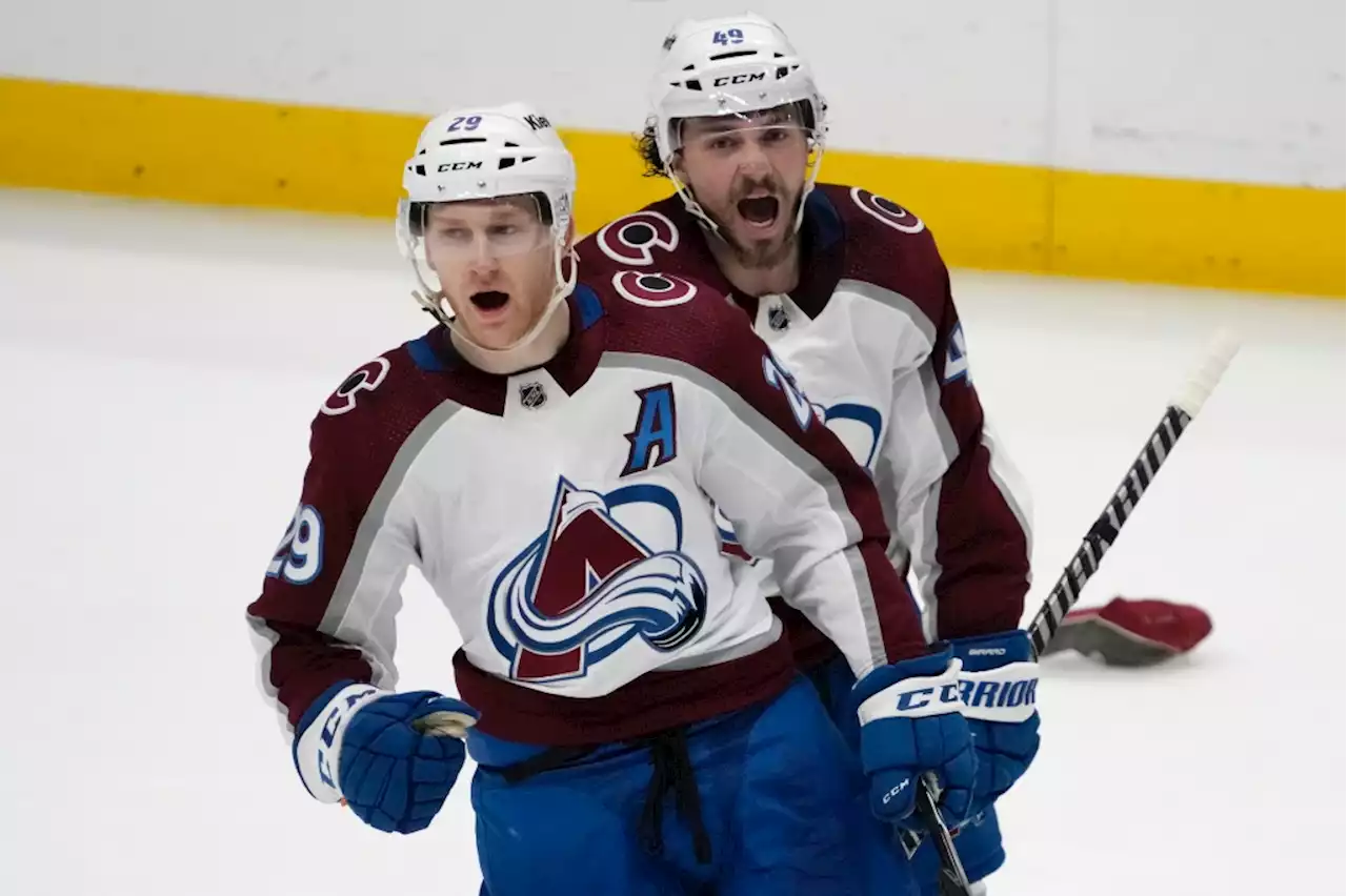 Nathan MacKinnon hat trick clinches Central Division title for Avalanche, first round matchup with Seattle Kraken