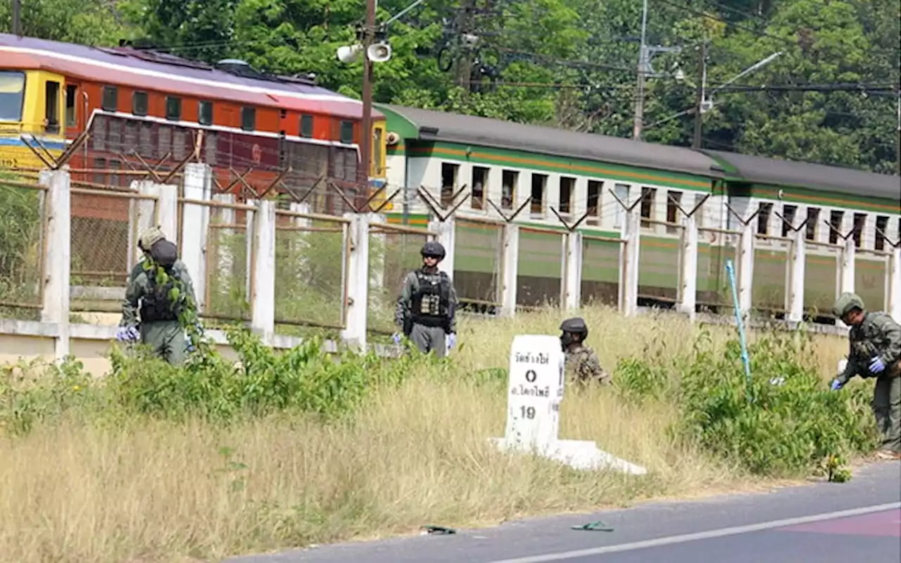 3 stesen kereta api di selatan Thai diserang