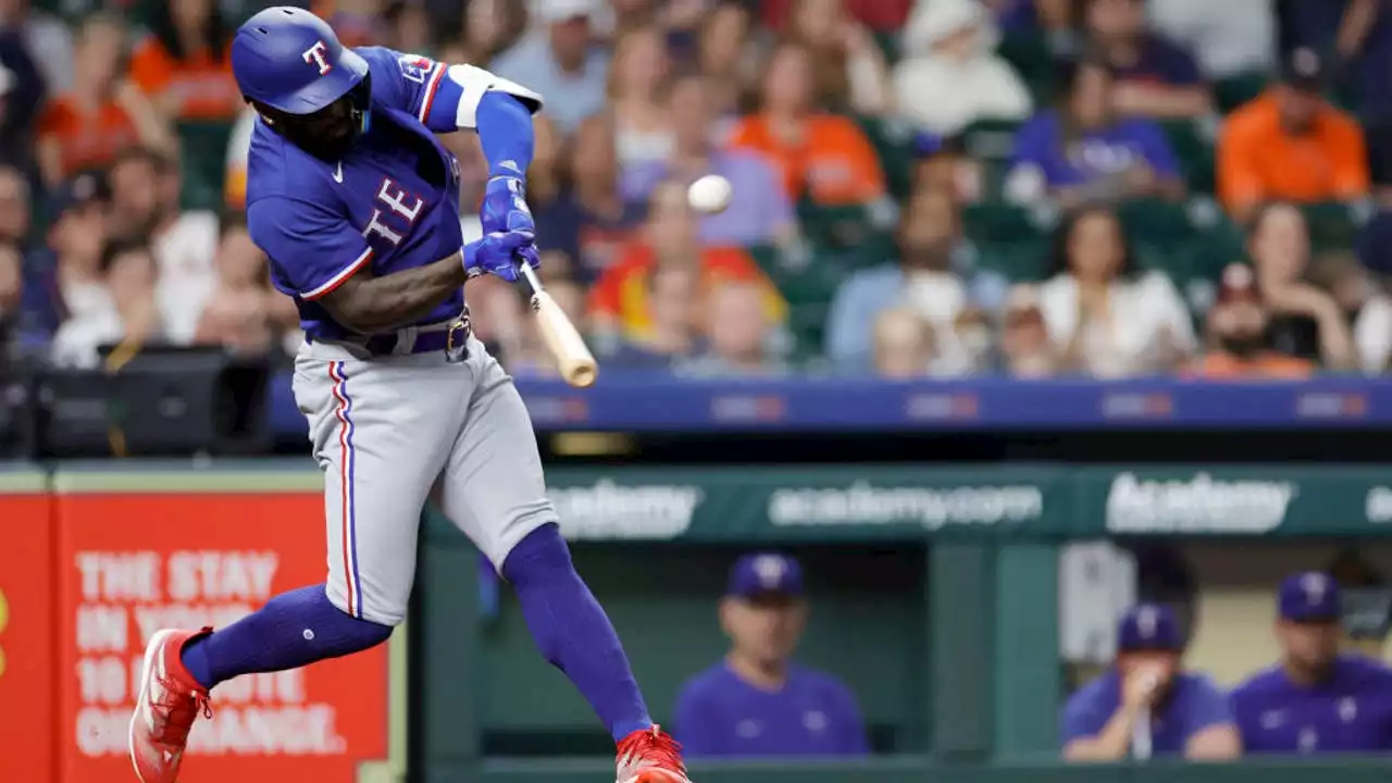 García homers, Lowe has 3 RBIs as Rangers down Astros 6-2