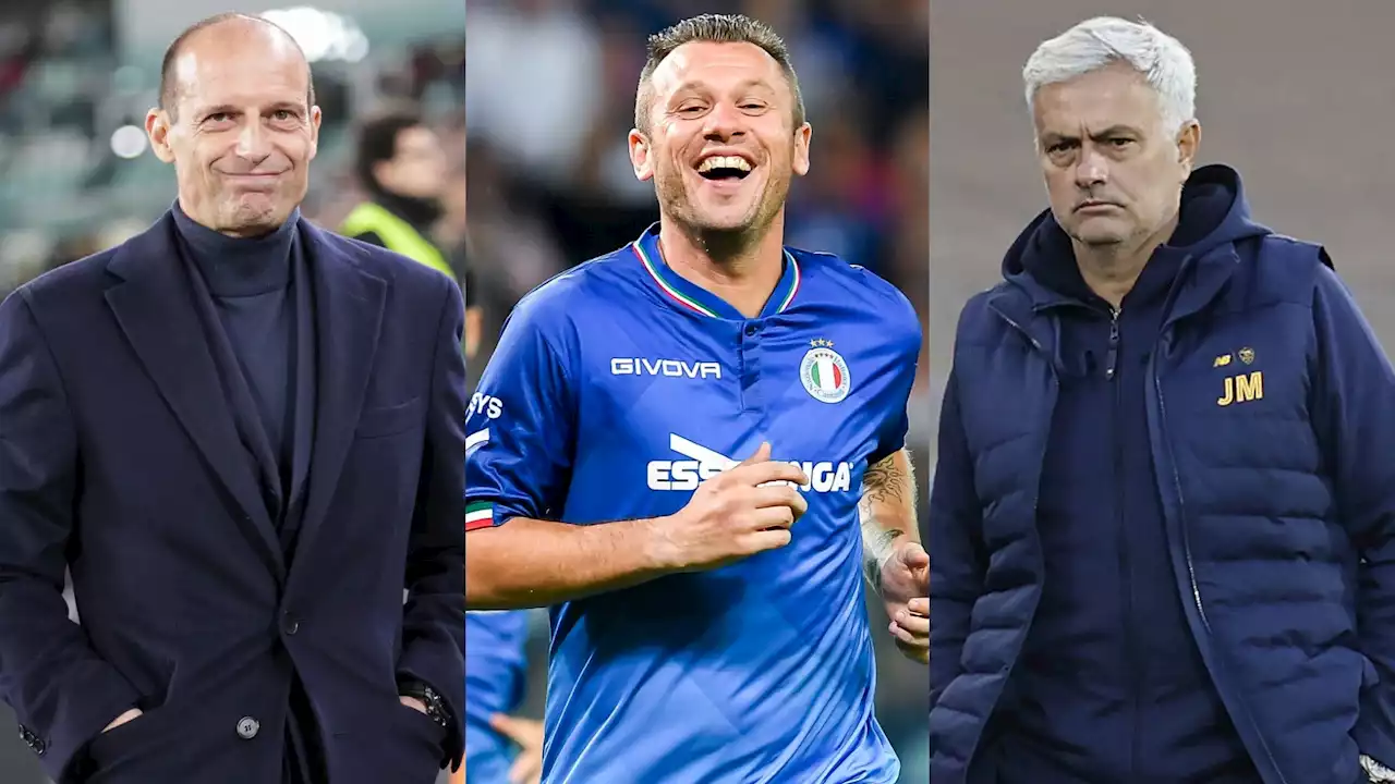 Cassano contro Allegri e Mourinho: 'Fanno un calcio osceno, fanno proprio ca**re' | Goal.com Italia