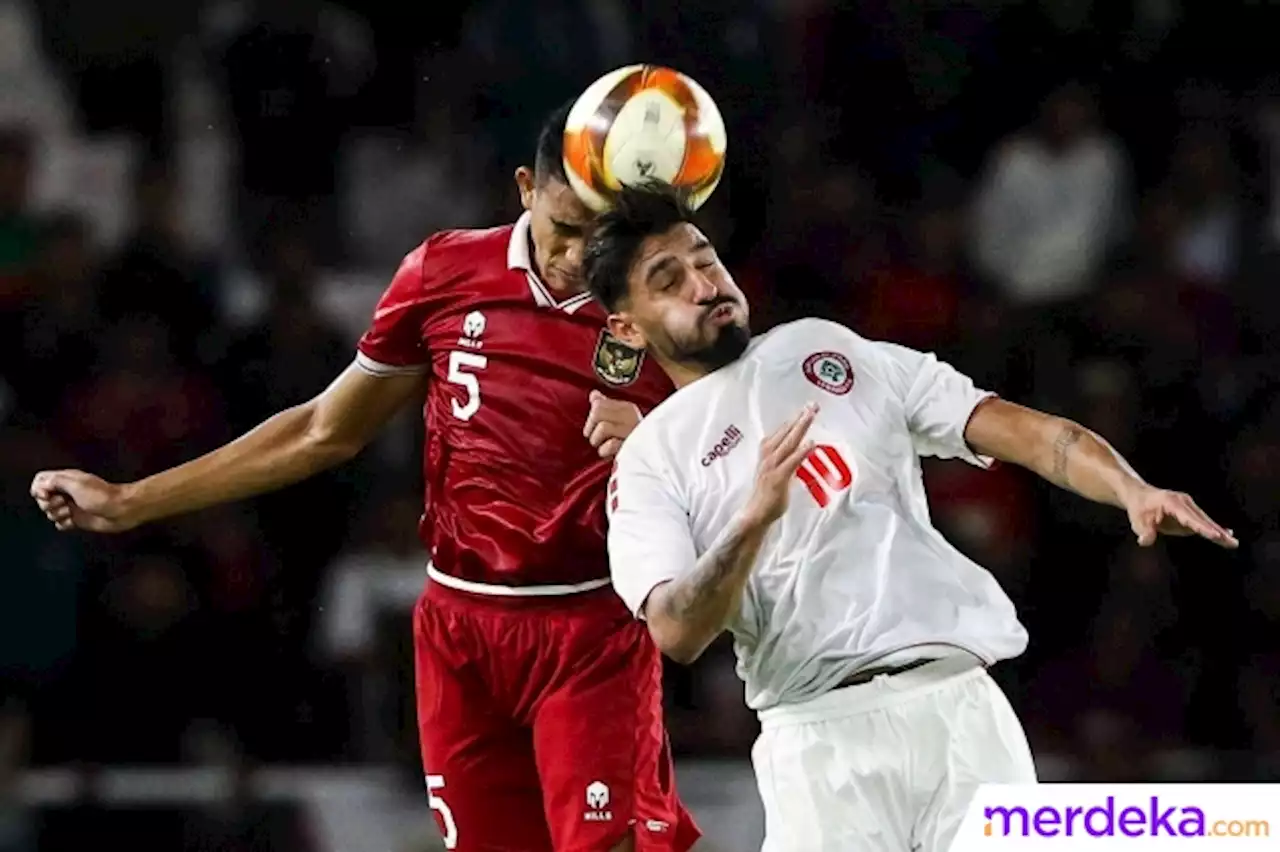 Foto : Momen Timnas Indonesia U-22 Kena 'Comeback' Lebanon | merdeka.com