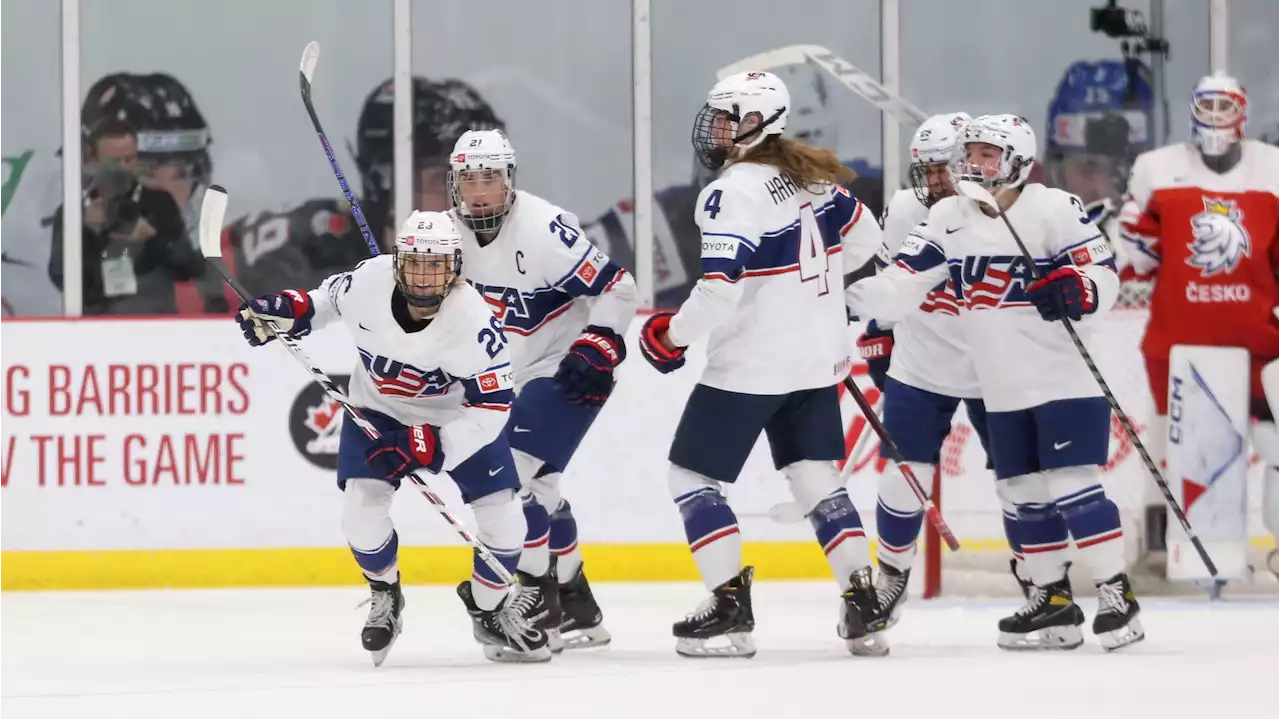 US Women's Hockey Routs Czech Republic to Reach World Championship Final