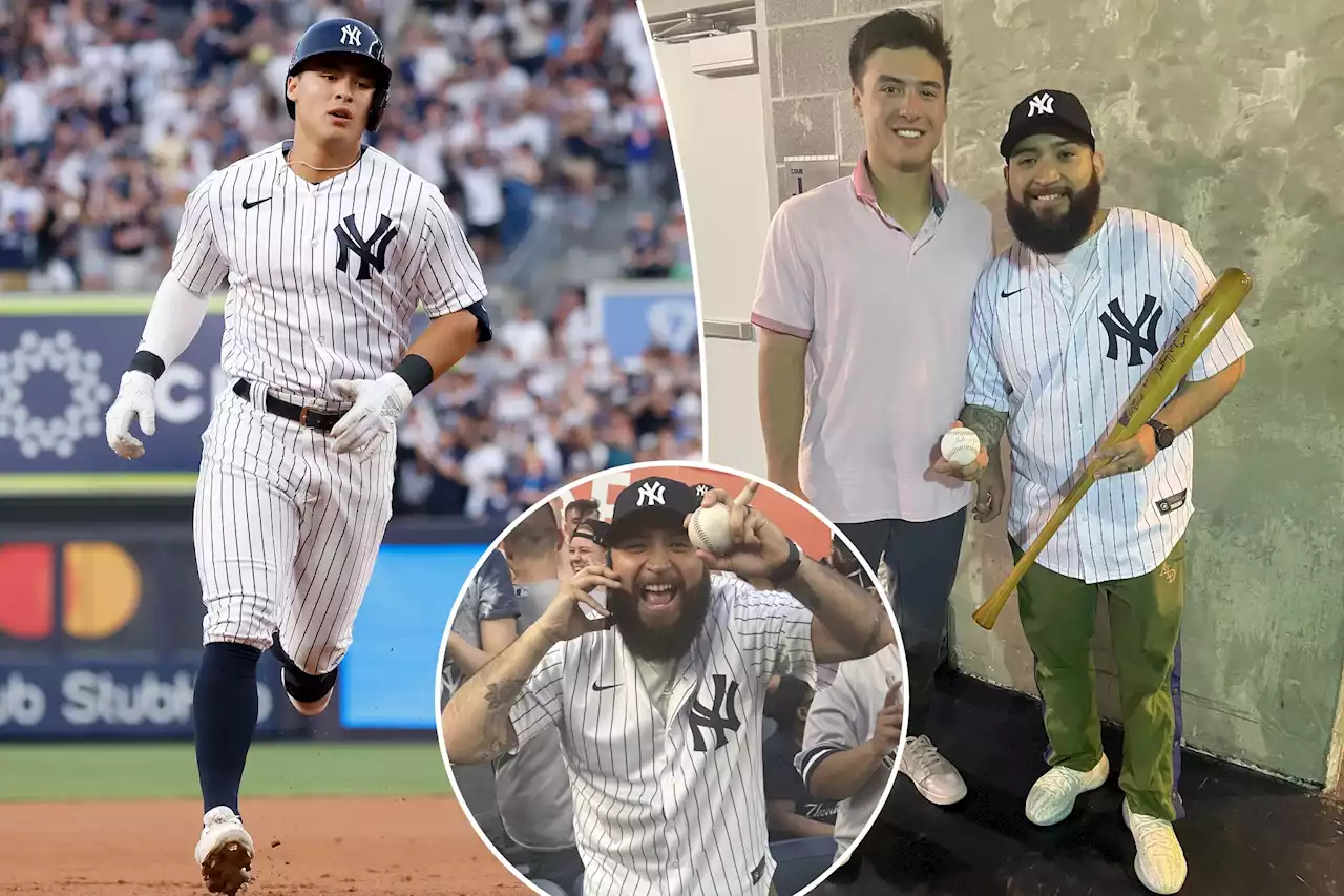 Meet the Yankees fan that hauled in Anthony Volpe’s first career home run