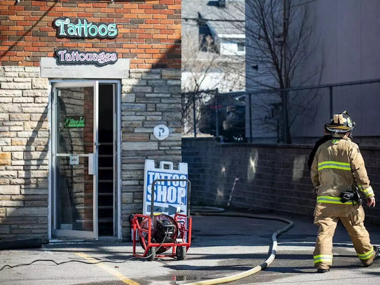 Inspector examines McArthur Avenue building following Saturday fire