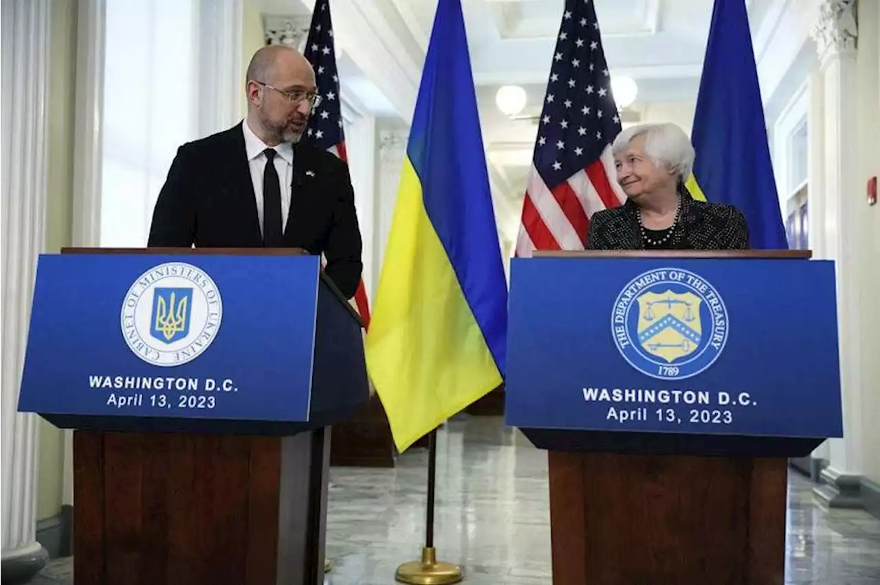 Ukraine secures another $5 billion in funding after meetings, prime minister says