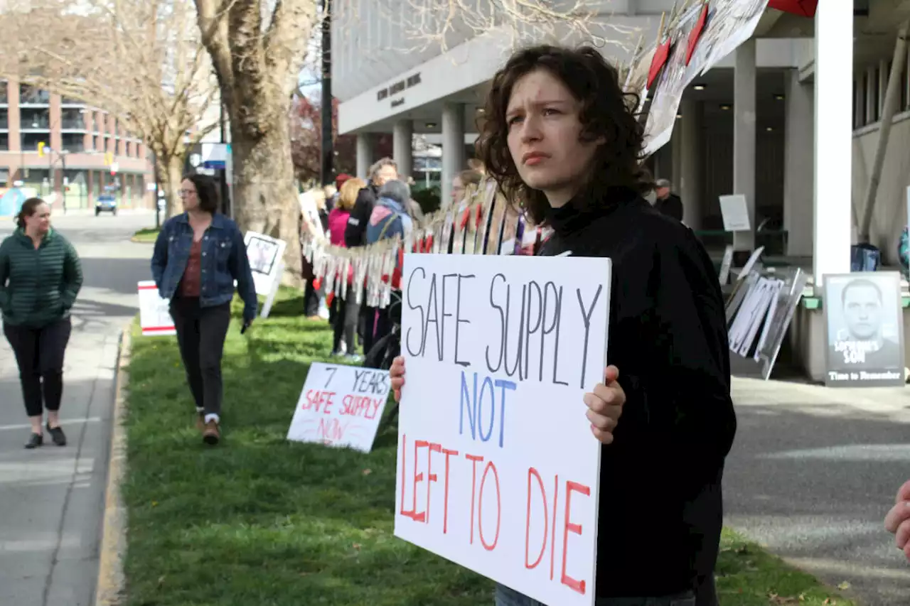 B.C. safe supply advocates rally to mark 7 years of toxic drug crisis - Terrace Standard