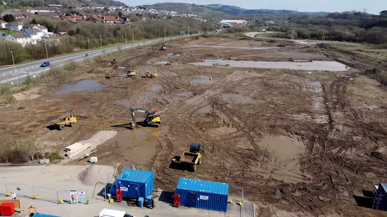 Inside ghost 'town centre' with 'road to nowhere' leading to never-built shops