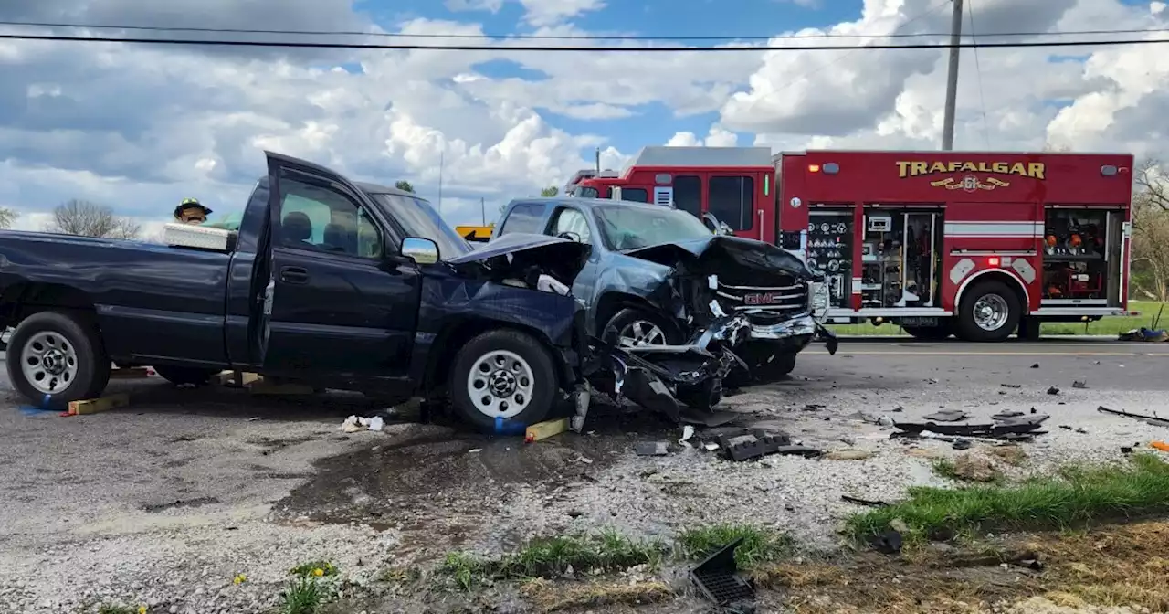 Woman dies in two-vehicle crash in Johnson County