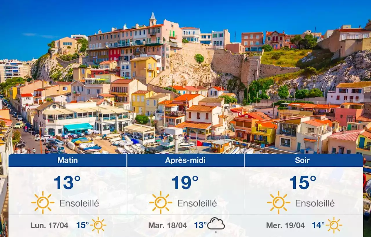 Prévisions météo du dimanche 16 avril 2023 à Marseille