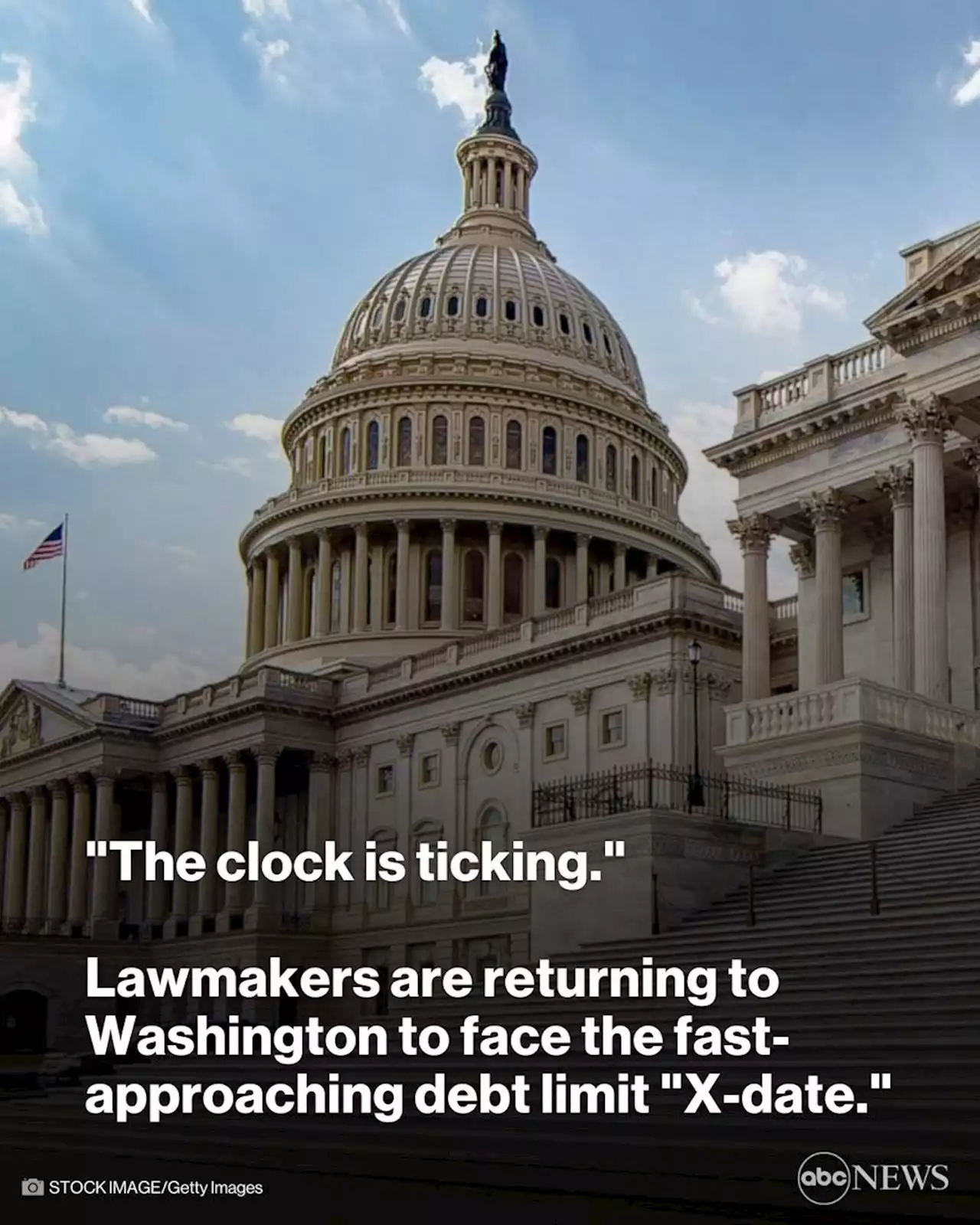 'Clock is ticking': Lawmakers return to Washington facing fast-approaching debt limit 'X-date'