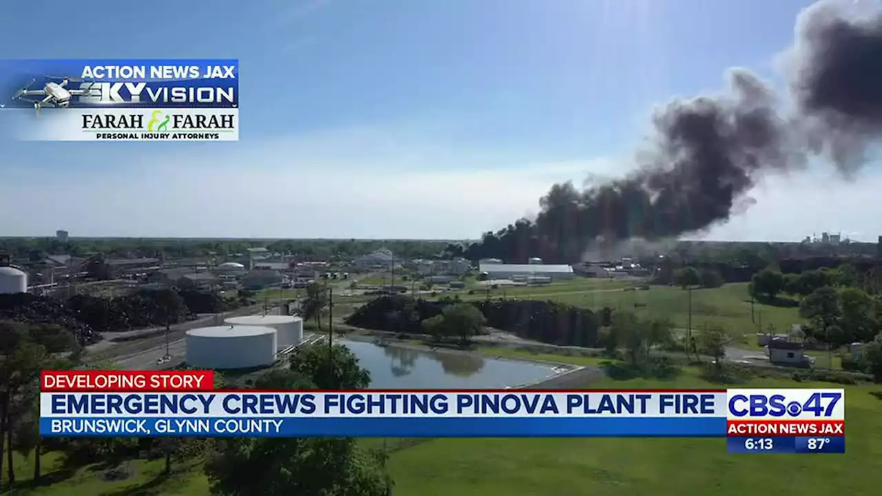 Pinova plant fire extinguished, shelter-in-place and evacuation orders lifted