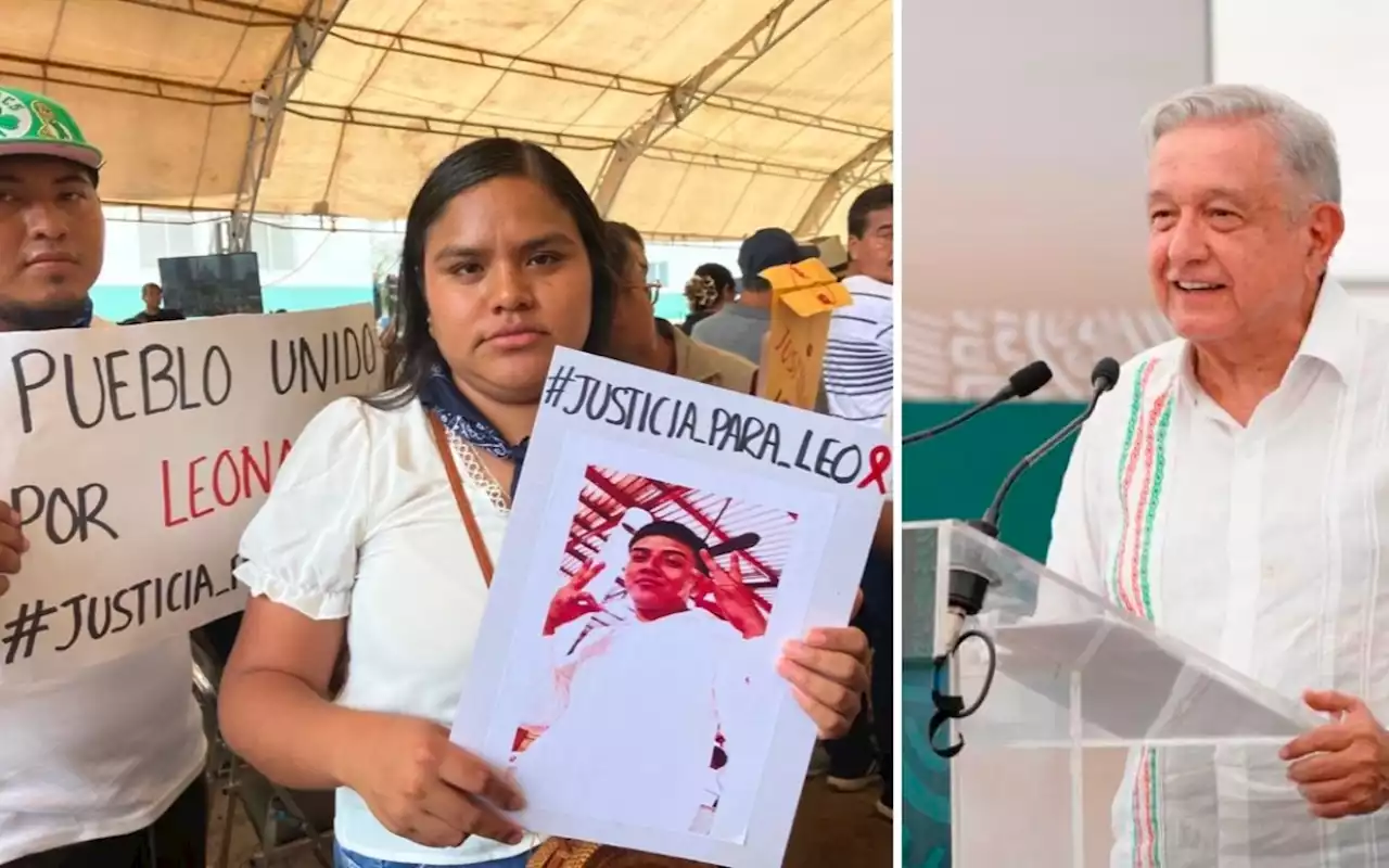 Video | Protestan en evento de AMLO y le exigen justicia por estudiante asesinado en Xadani, Oaxaca