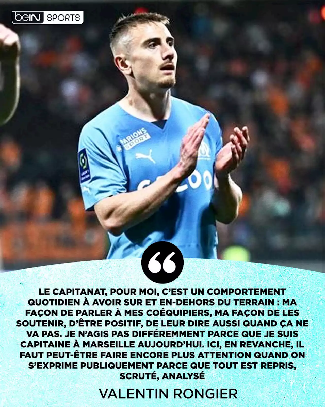 Ligue 1 : Valentin Rongier revient sur son rôle de capitaine avec l'OM