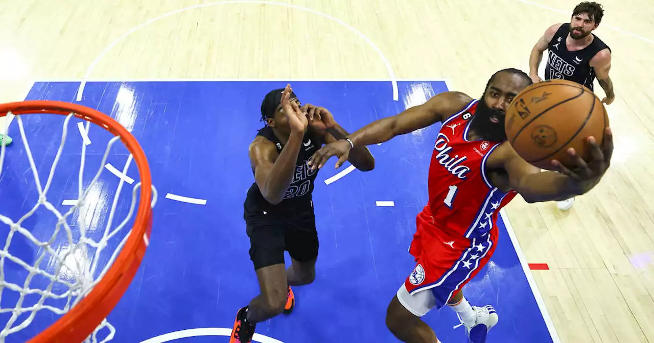 Harden scores 23 as 76ers cruise past Nets in Game 1