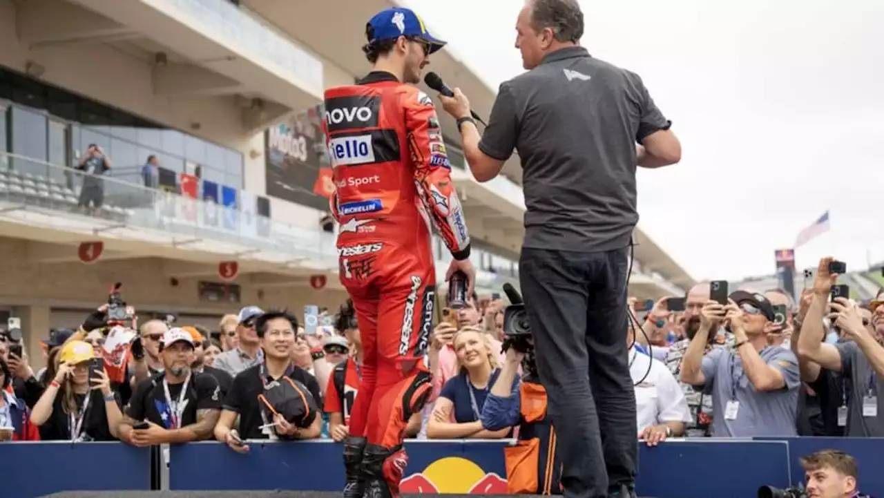 Bagnaia wins sprint to close on MotoGP lead in Austin